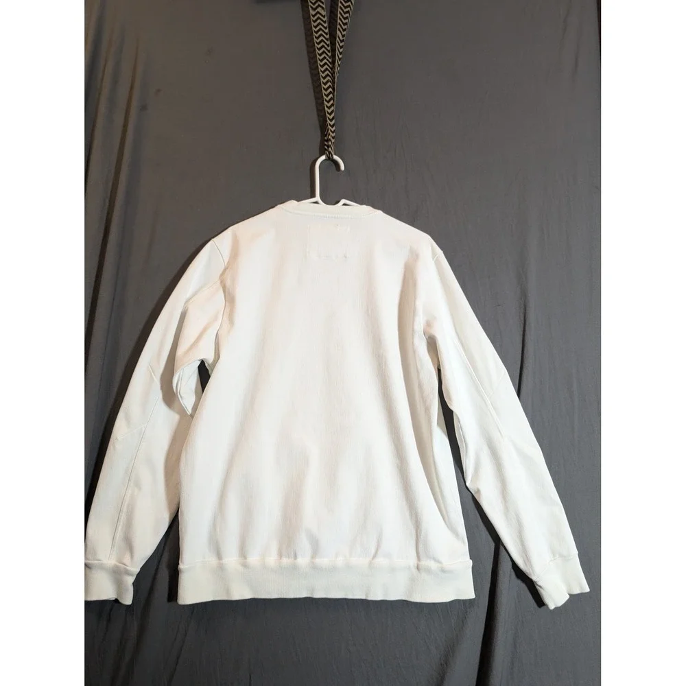 True Religion Sweatshirt Mens‎ XL White Crewneck Long Sleeve Pocket Pullover Top